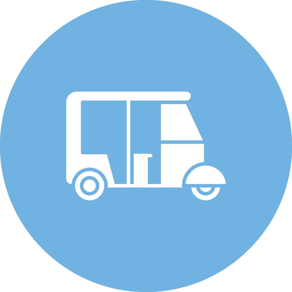 Auto Rickshaw icon vector image. Suitable for mobile apps, web apps and print media.