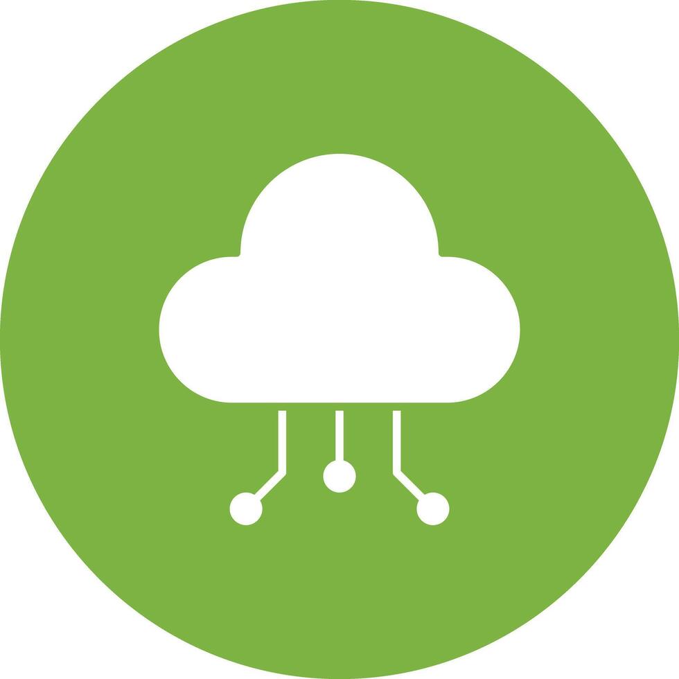 Cloud Data Distribution icon vector image. Suitable for mobile apps, web apps and print media.