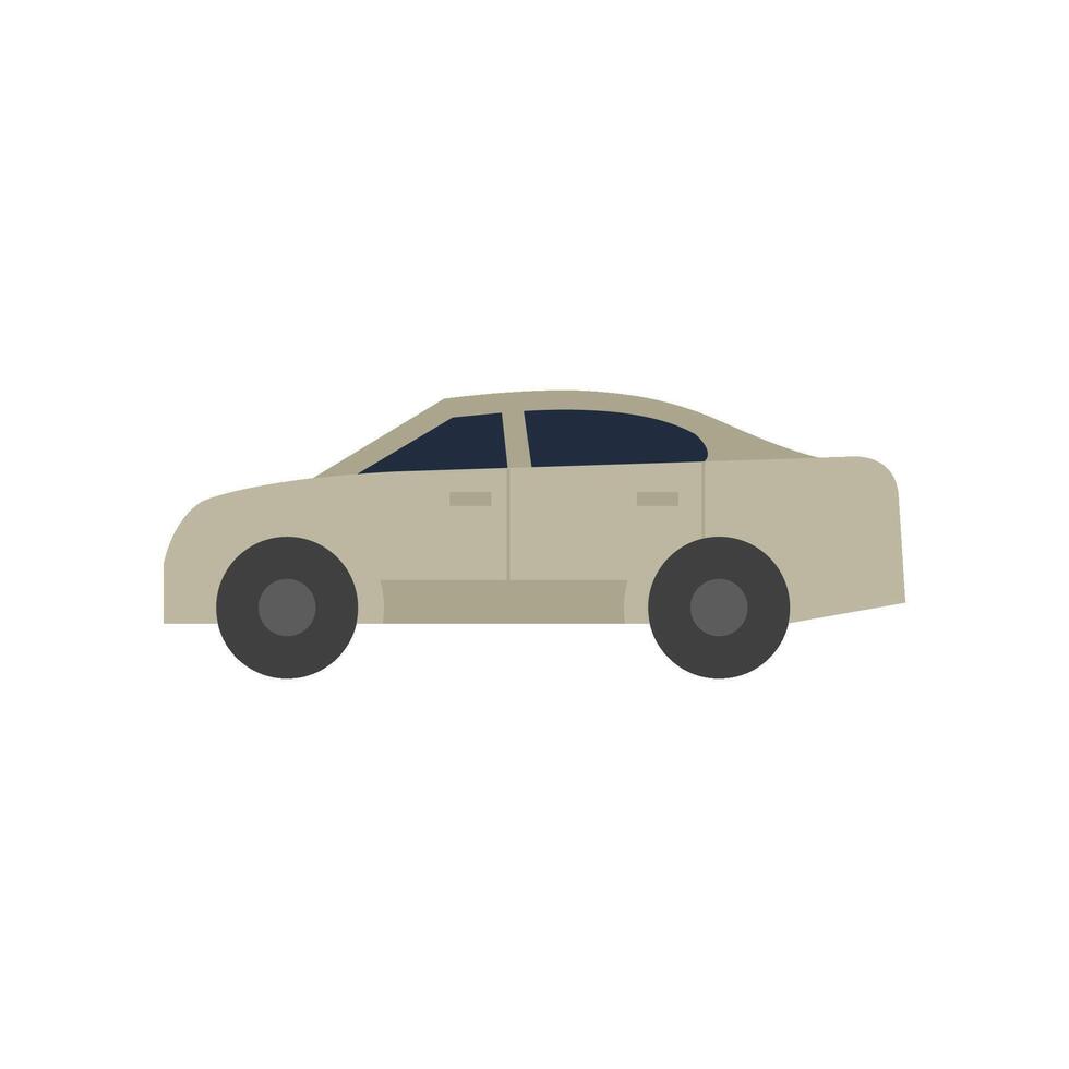 Car icon in flat color style. Sedan, luxury vector