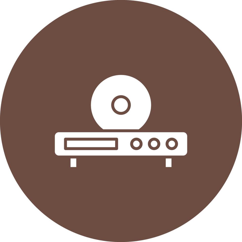 Disc Player icon vector image. Suitable for mobile apps, web apps and print media.