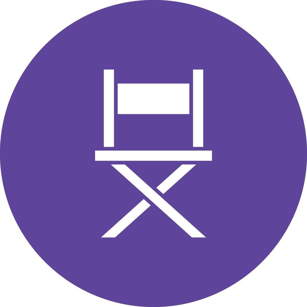 Director Chair icon vector image. Suitable for mobile apps, web apps and print media.