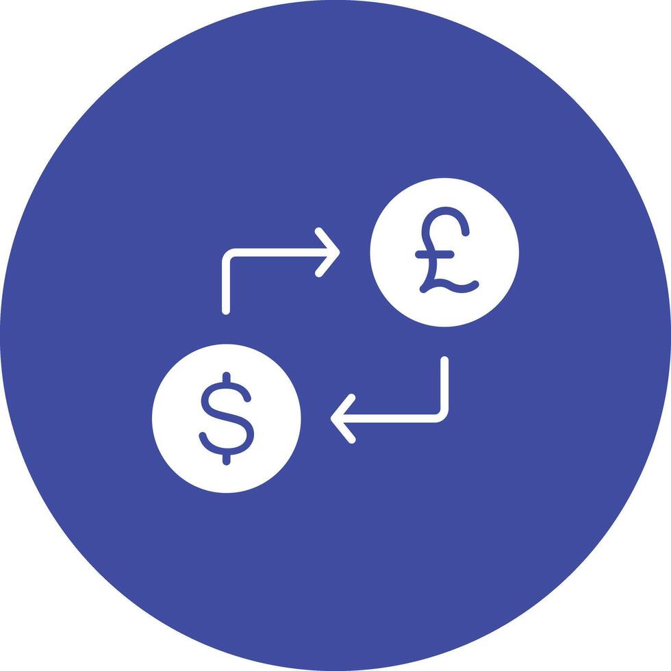 Dollar to Pound icon vector image. Suitable for mobile apps, web apps and print media.