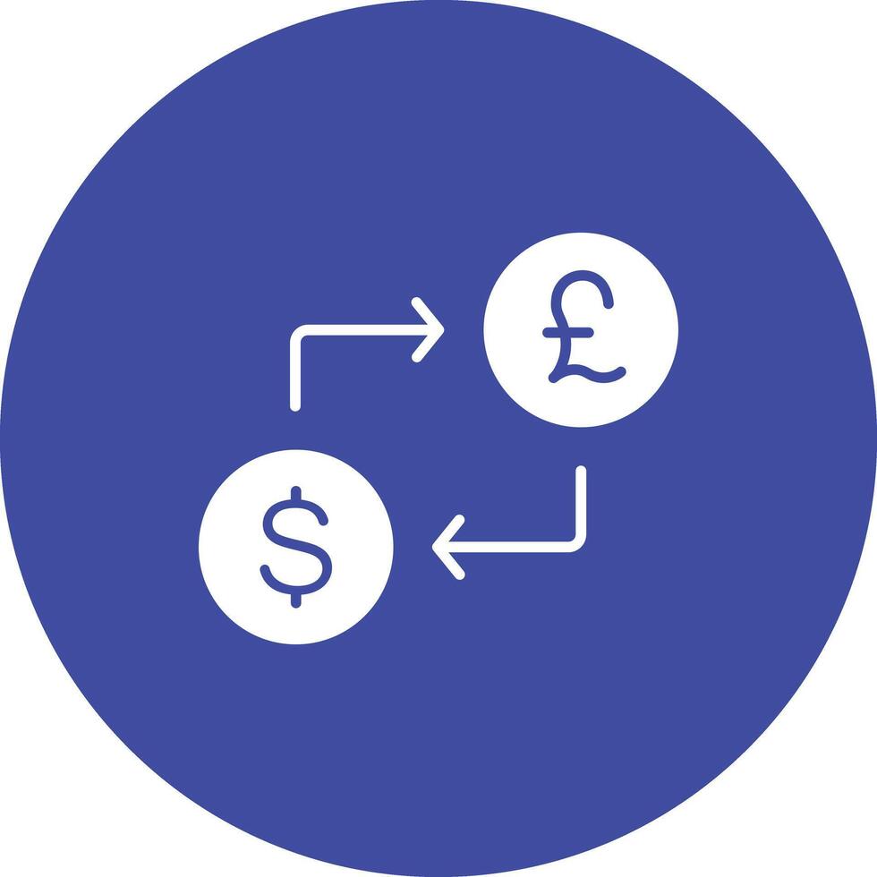 dólar a libra icono vector imagen. adecuado para móvil aplicaciones, web aplicaciones y impresión medios de comunicación.