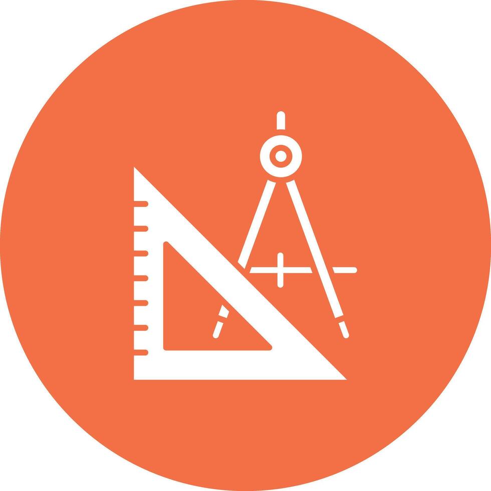 Geometry Tools icon vector image. Suitable for mobile apps, web apps and print media.