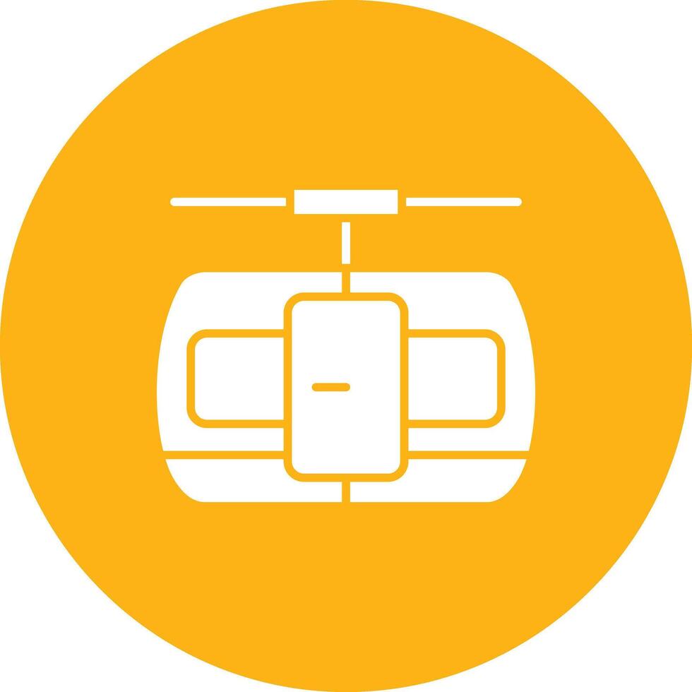 Cable Car Cabin icon vector image. Suitable for mobile apps, web apps and print media.