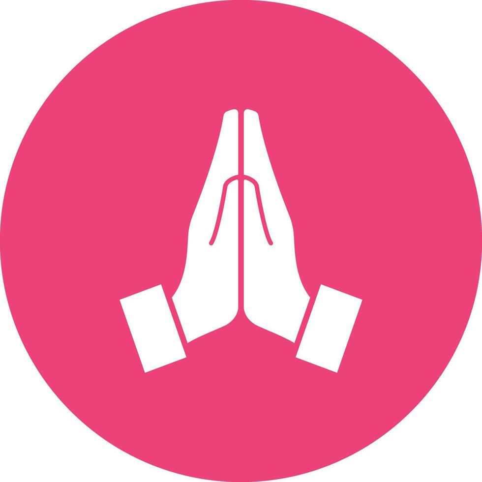 Folded Hands icon vector image. Suitable for mobile apps, web apps and print media.