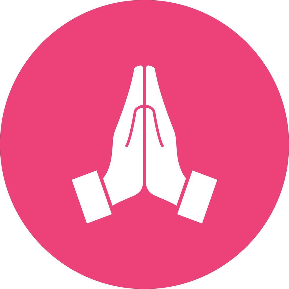 Folded Hands icon vector image. Suitable for mobile apps, web apps and print media.