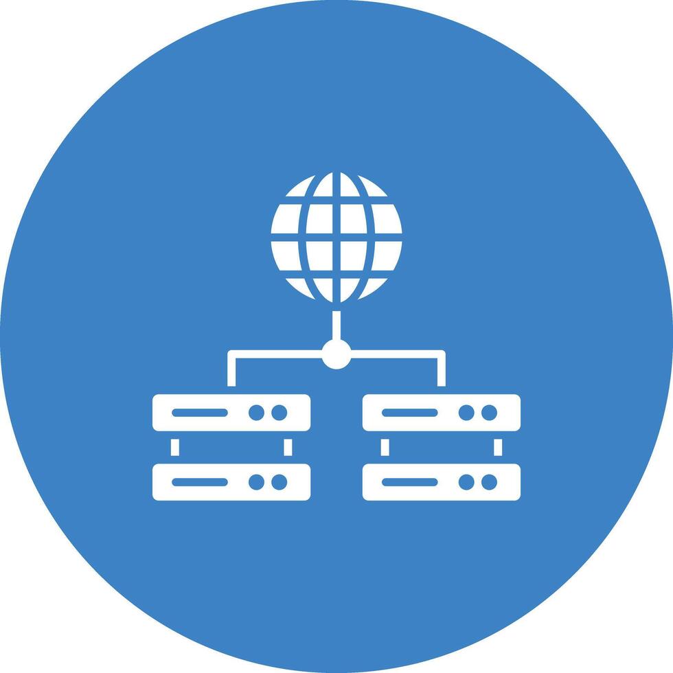 Global Servers icon vector image. Suitable for mobile apps, web apps and print media.