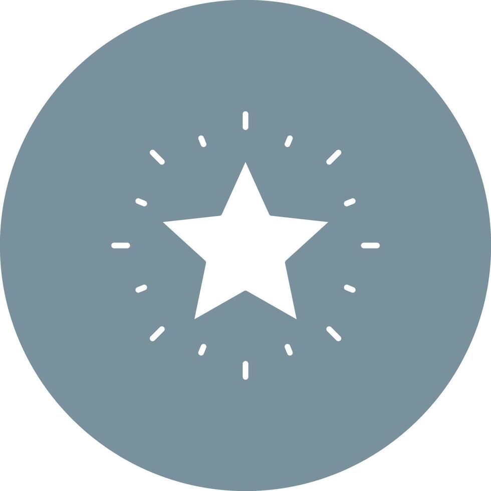 Glowing Star icon vector image. Suitable for mobile apps, web apps and print media.
