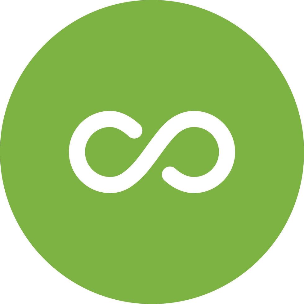 Infinity icon vector image. Suitable for mobile apps, web apps and print media.