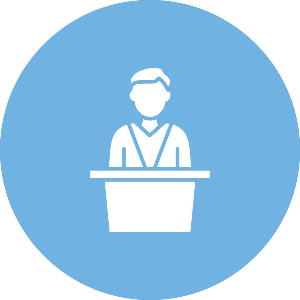 Lecture icon vector image. Suitable for mobile apps, web apps and print media.