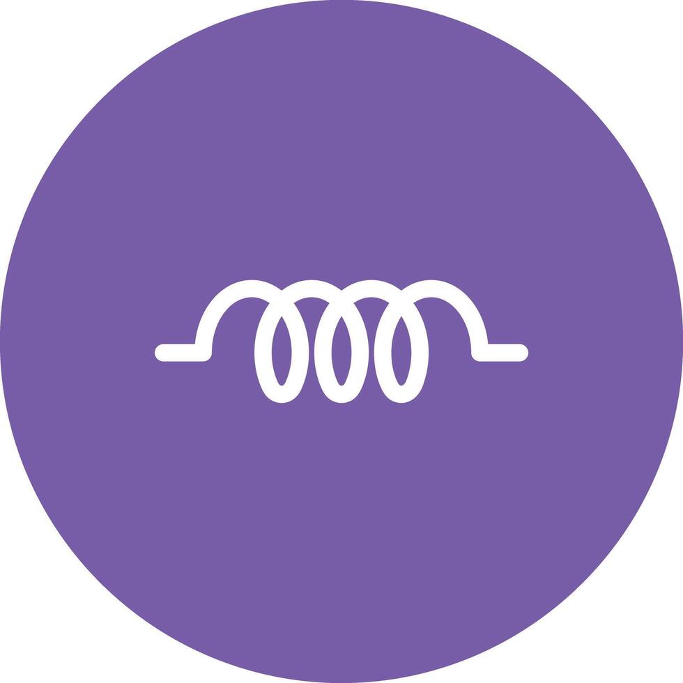 Inductor icon vector image. Suitable for mobile apps, web apps and print media.