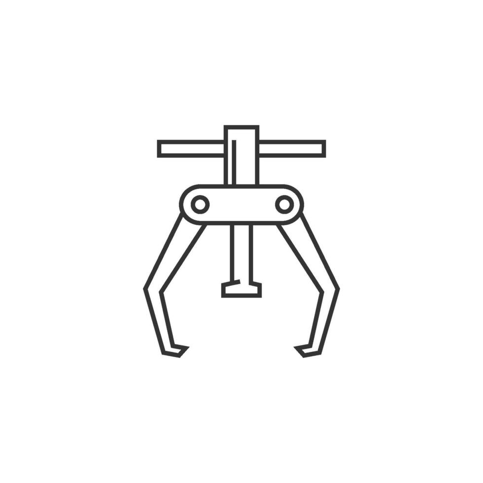 Bicycle tool icon in thin outline style vector