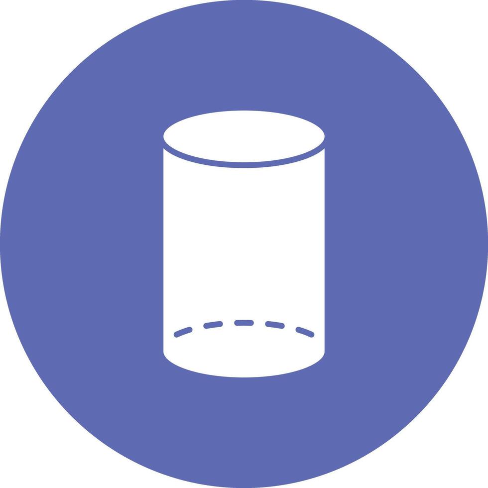 Cylinder icon vector image. Suitable for mobile apps, web apps and print media.