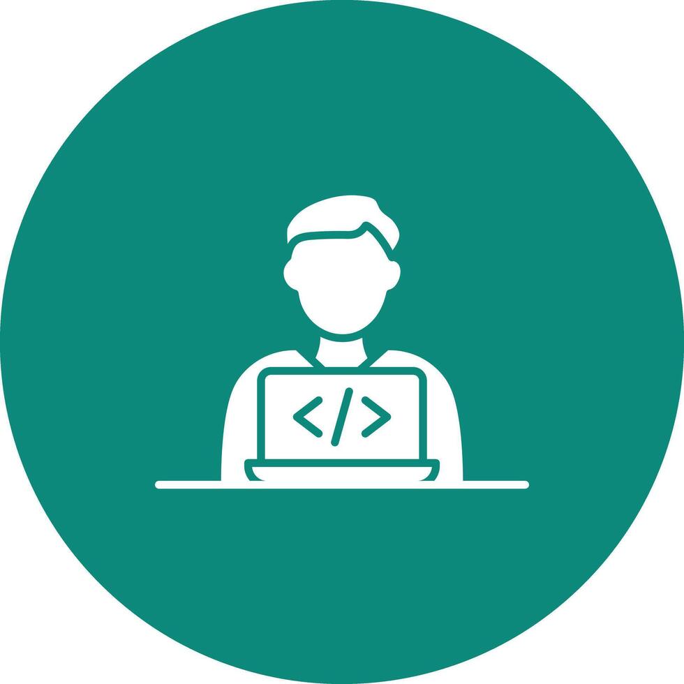 Programmer icon vector image. Suitable for mobile apps, web apps and print media.