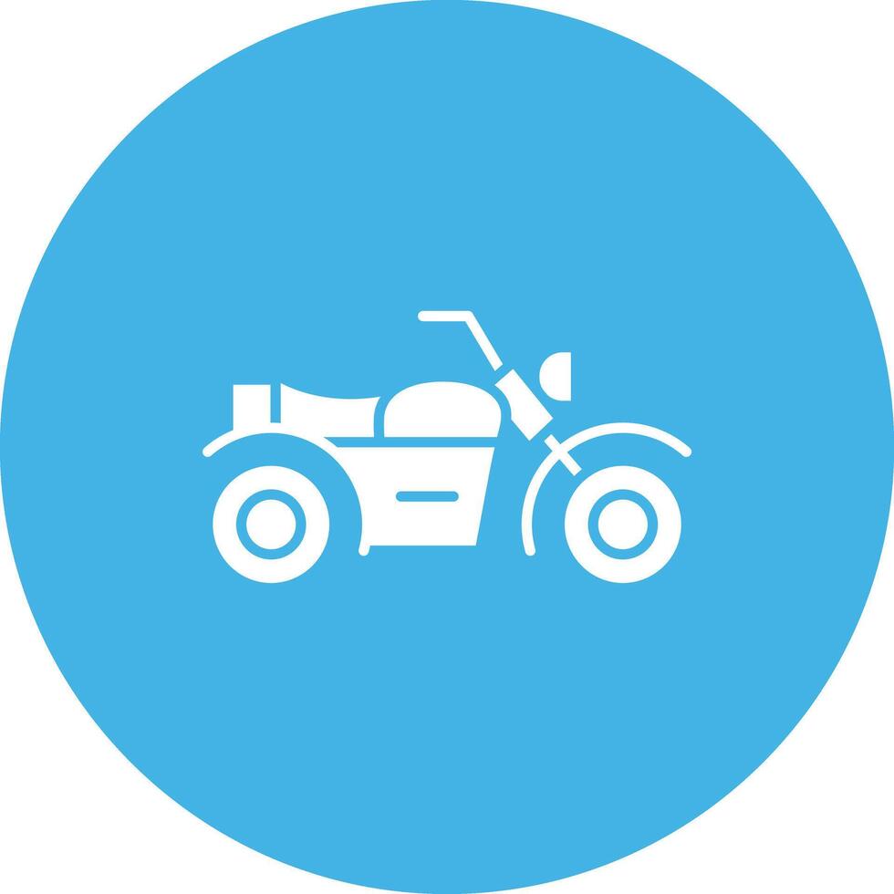 Motorbike icon vector image. Suitable for mobile apps, web apps and print media.