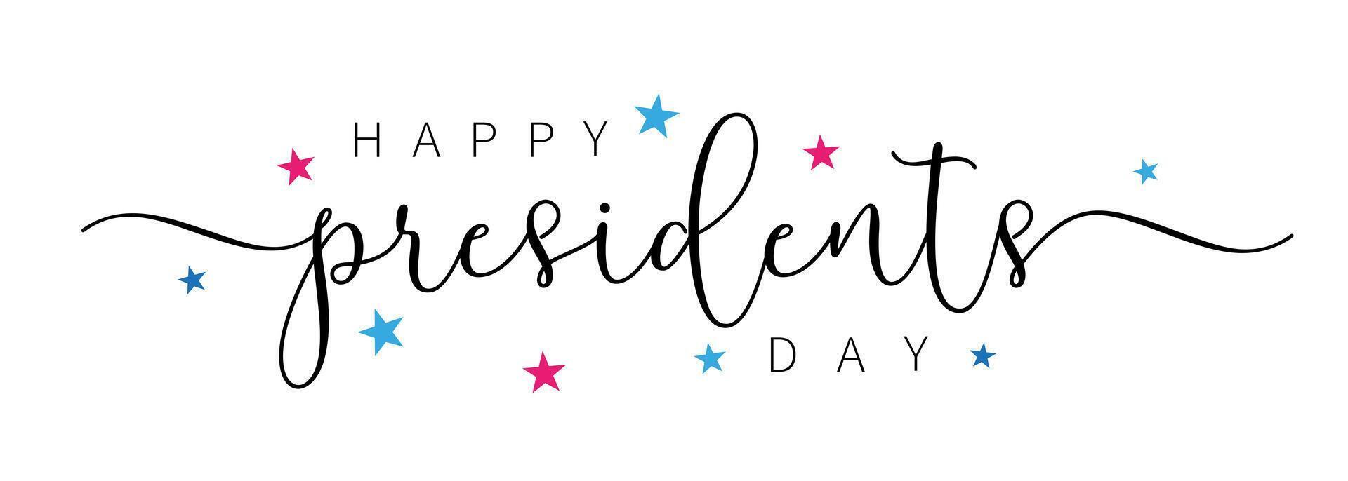 Happy Presidents Day greeting card design vector