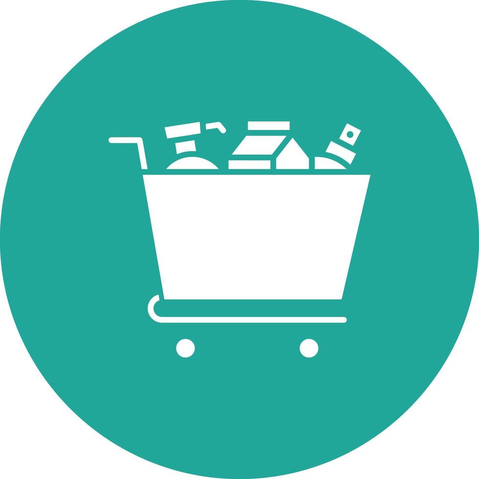 compras artículos icono vector imagen. adecuado para móvil aplicaciones, web aplicaciones y impresión medios de comunicación.