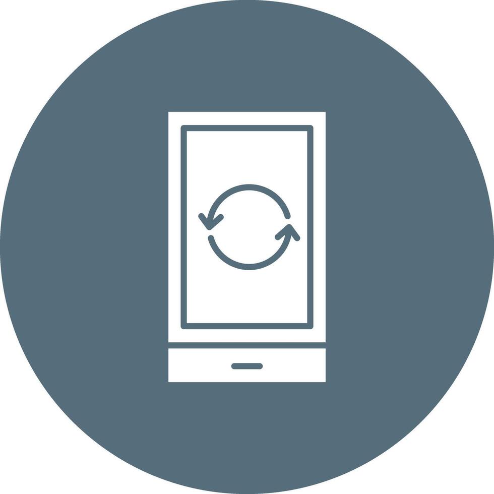 Restart Phone icon vector image. Suitable for mobile apps, web apps and print media.