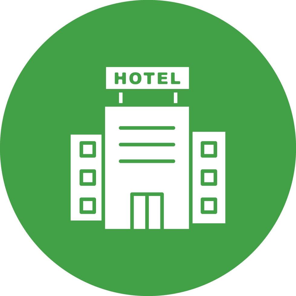 Hotel icon vector image. Suitable for mobile apps, web apps and print media.