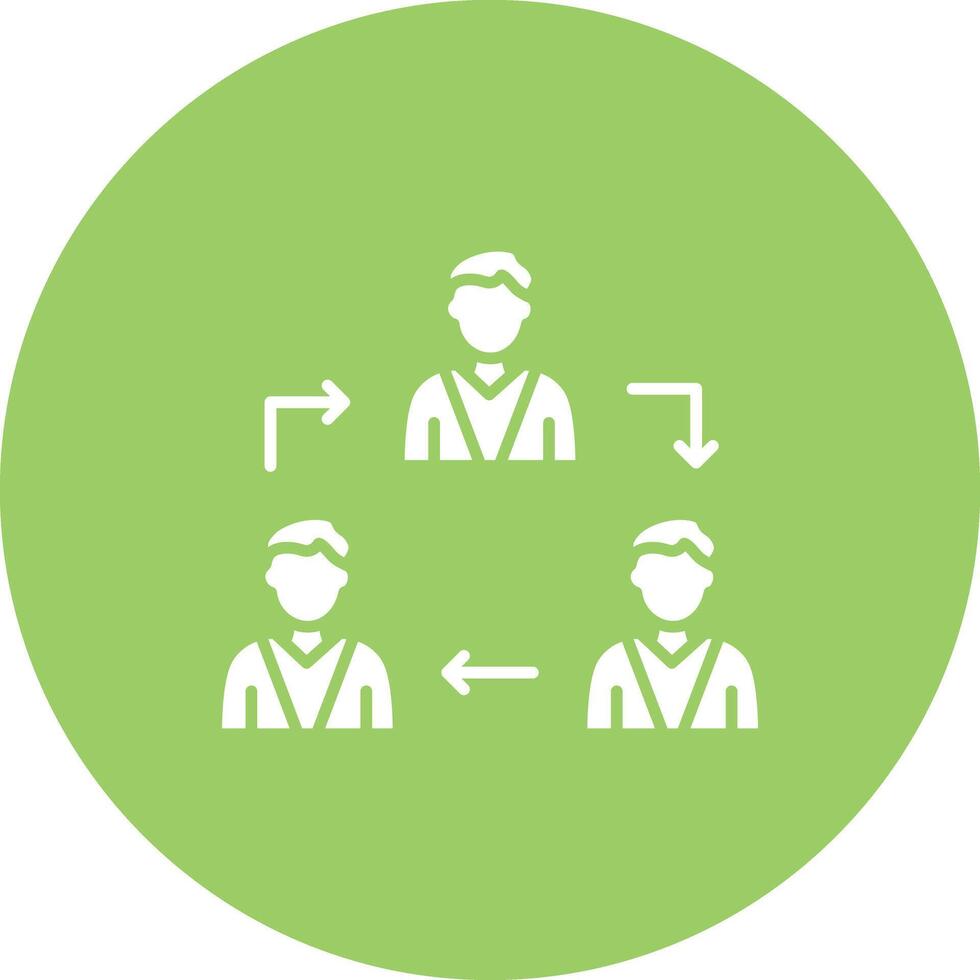 Teamwork icon vector image. Suitable for mobile apps, web apps and print media.