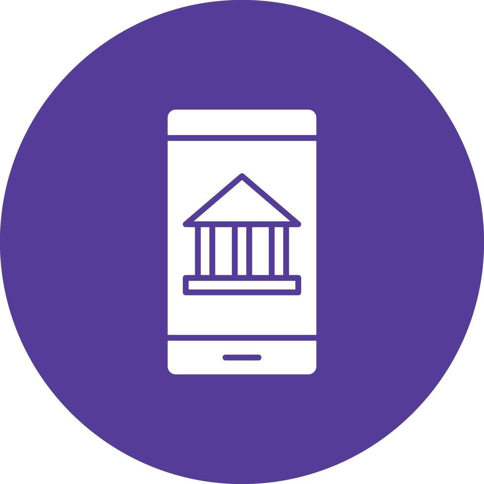 Mobile Banking icon vector image. Suitable for mobile apps, web apps and print media.