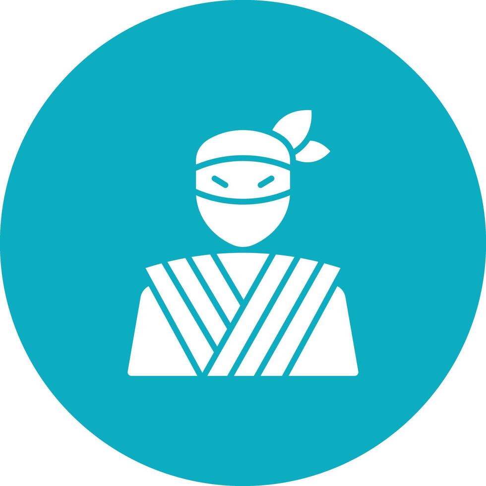 ninja icono vector imagen. adecuado para móvil aplicaciones, web aplicaciones y impresión medios de comunicación.