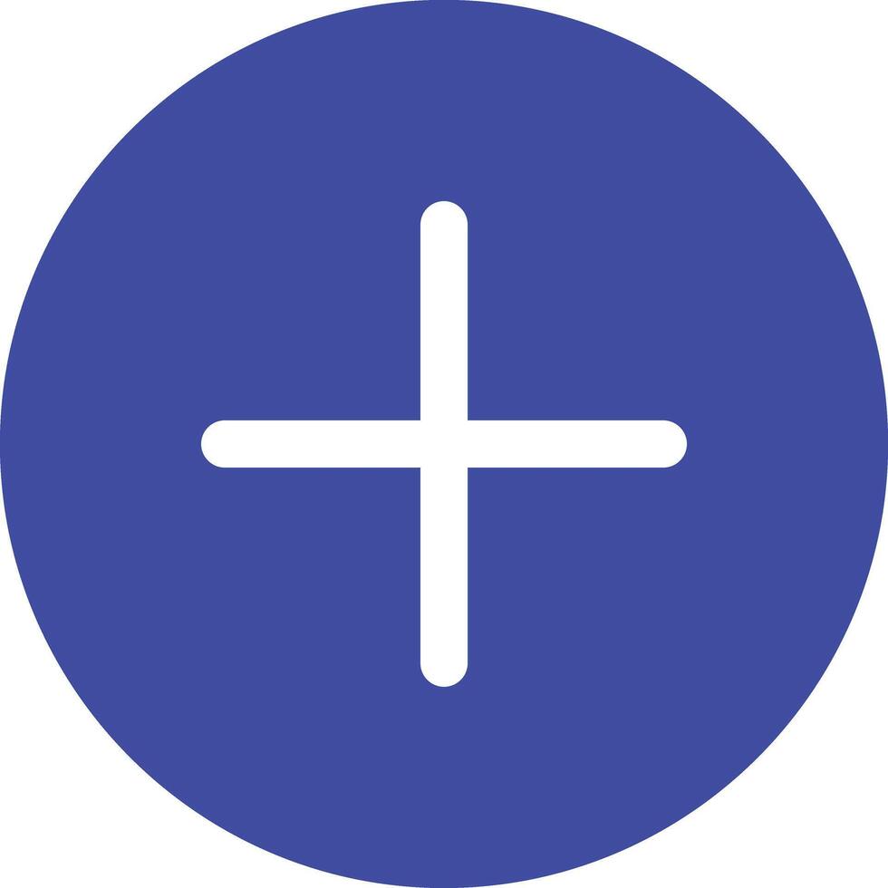Plus icon vector image. Suitable for mobile apps, web apps and print media.
