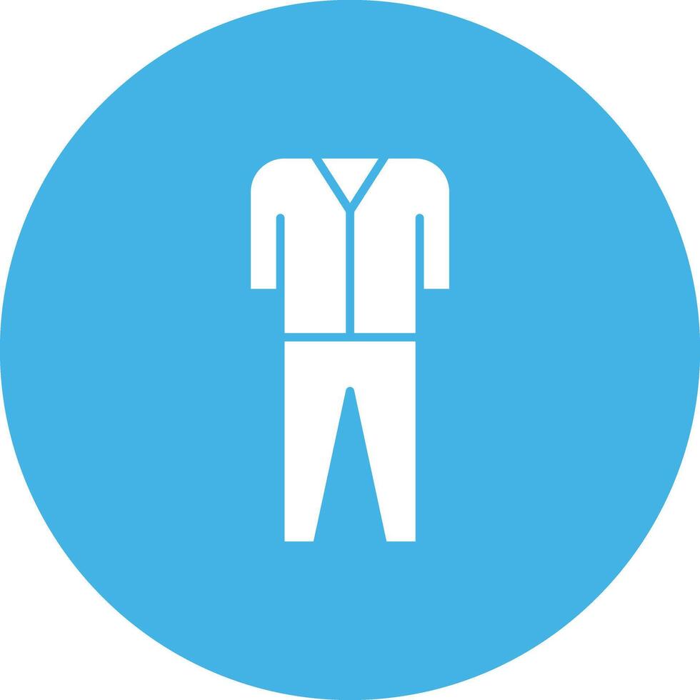 Pyjamas Suit icon vector image. Suitable for mobile apps, web apps and print media.