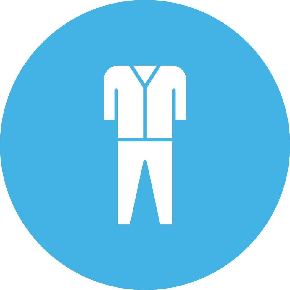 Pyjamas Suit icon vector image. Suitable for mobile apps, web apps and print media.