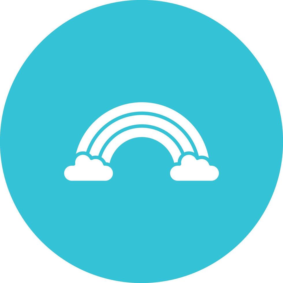 Rainbow icon vector image. Suitable for mobile apps, web apps and print media.