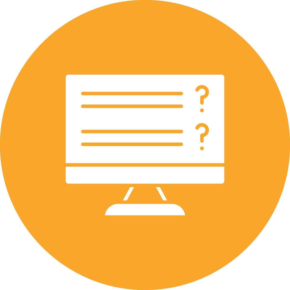 Online Exam icon vector image. Suitable for mobile apps, web apps and print media.