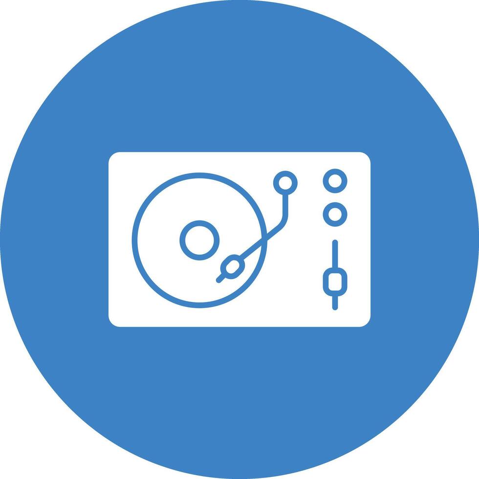 Record Player icon vector image. Suitable for mobile apps, web apps and print media.