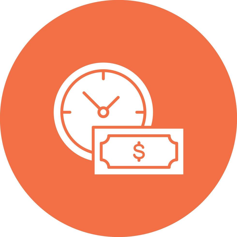 Time Based Payment icon vector image. Suitable for mobile apps, web apps and print media.