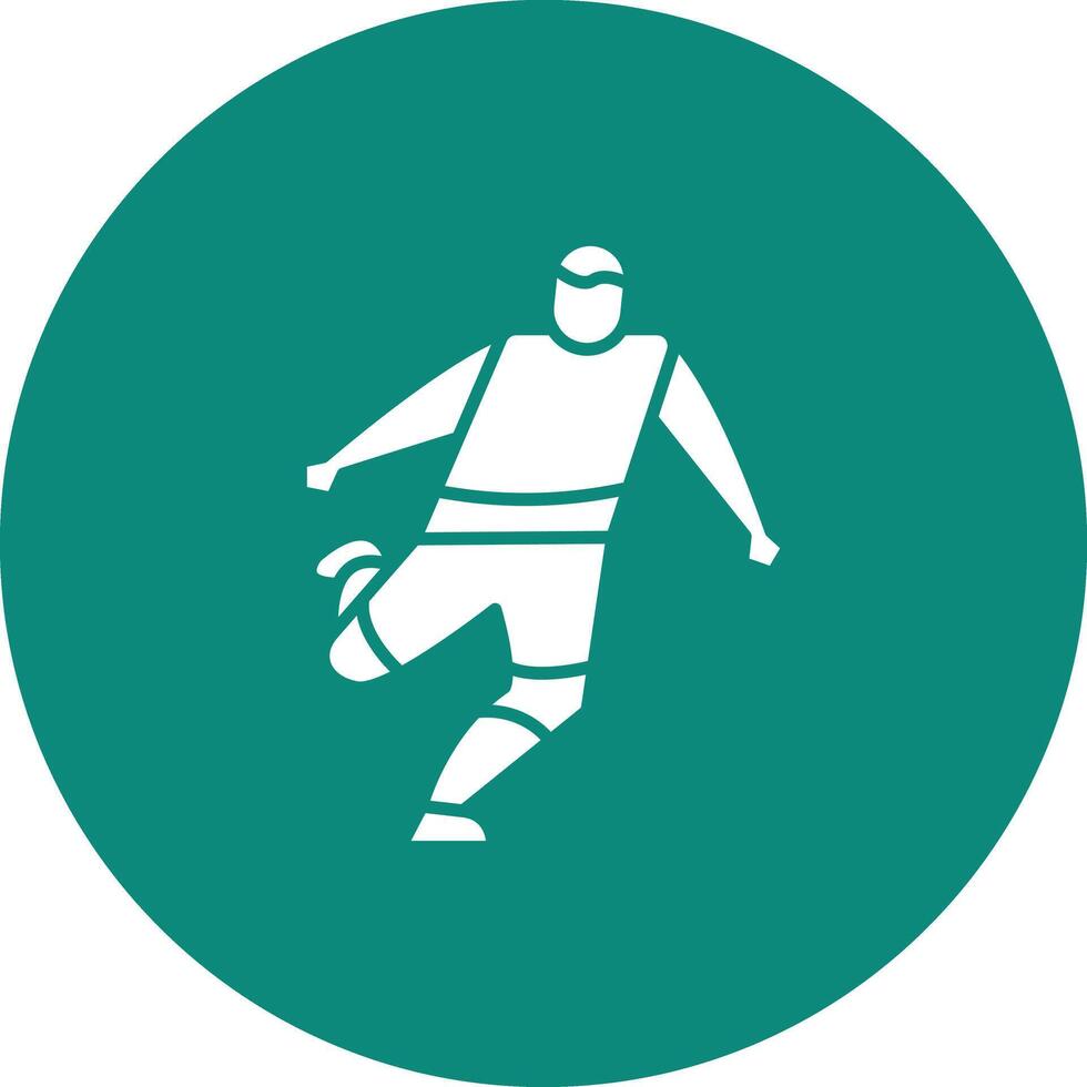 fútbol jugador icono vector imagen. adecuado para móvil aplicaciones, web aplicaciones y impresión medios de comunicación.