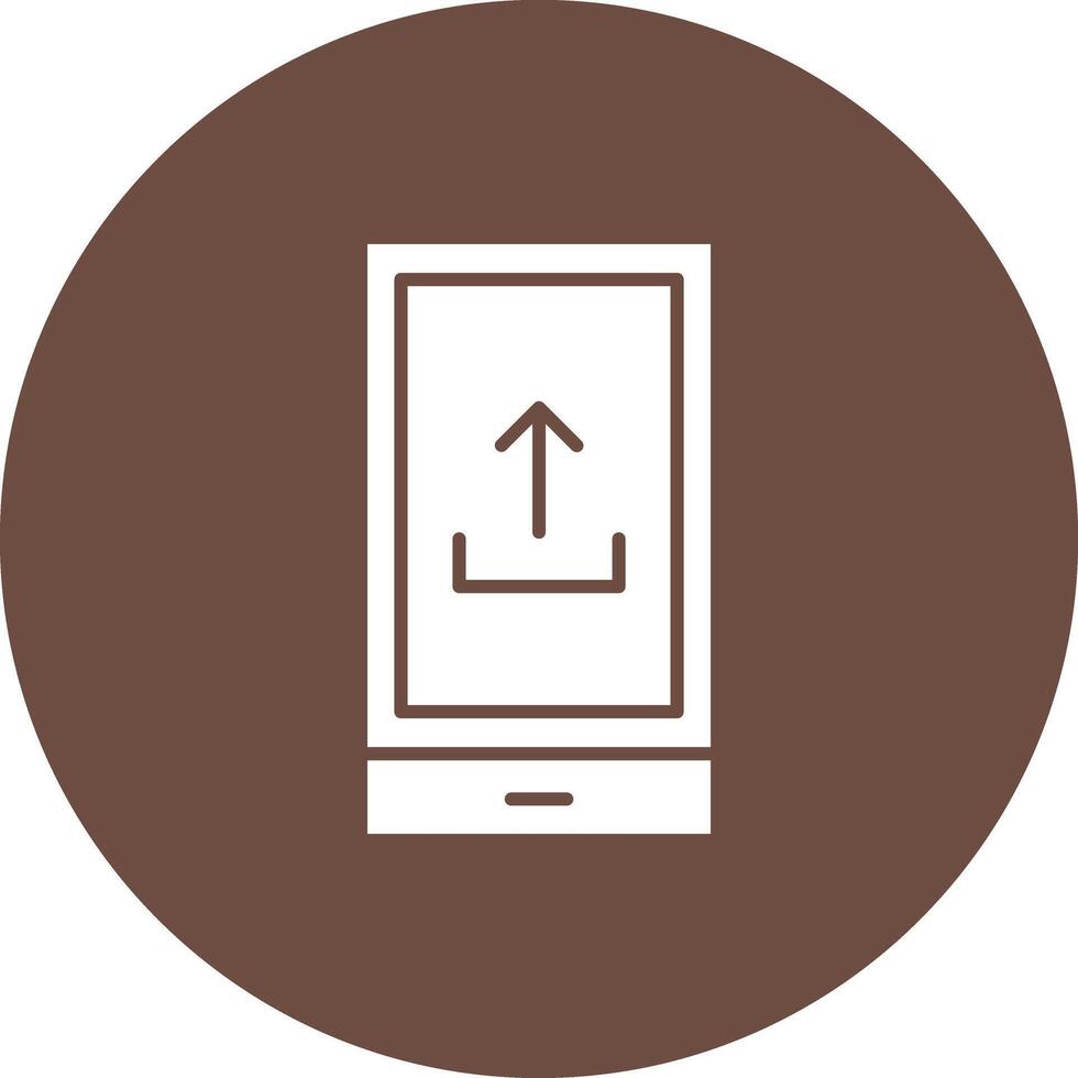Upload From Phone icon vector image. Suitable for mobile apps, web apps and print media.