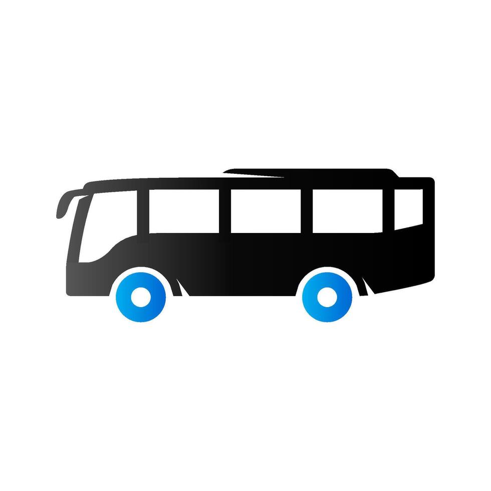 coche icono en dúo tono color. autobús transporte vector