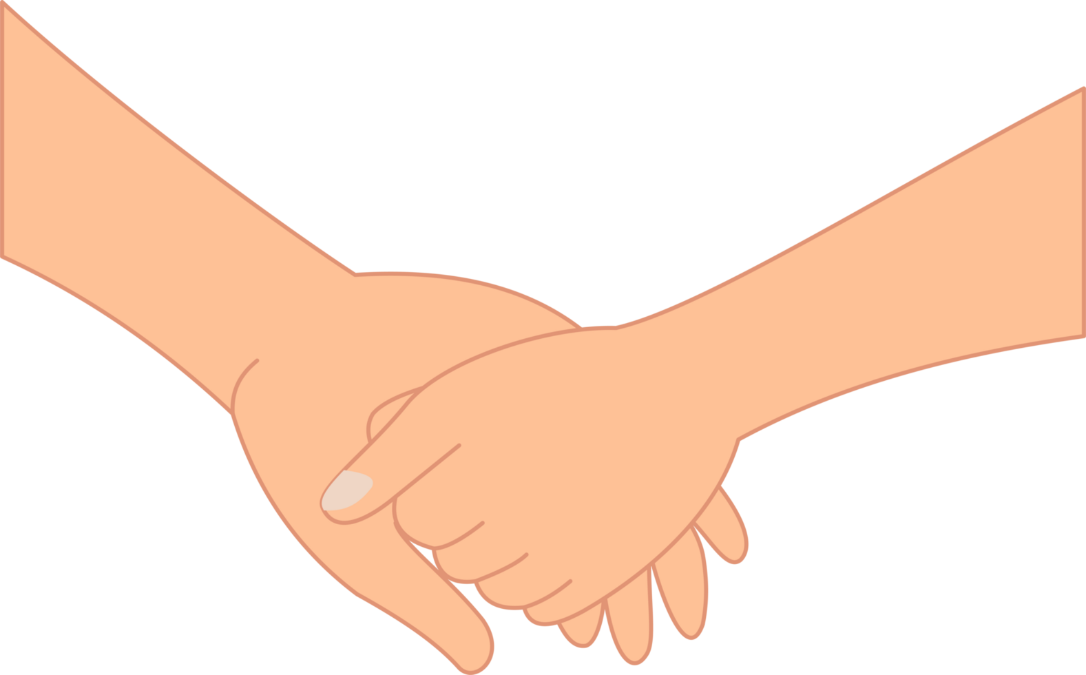 romantic couple holding hands illustration png