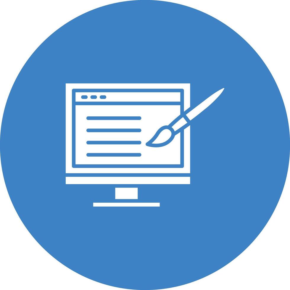 Website Design icon vector image. Suitable for mobile apps, web apps and print media.