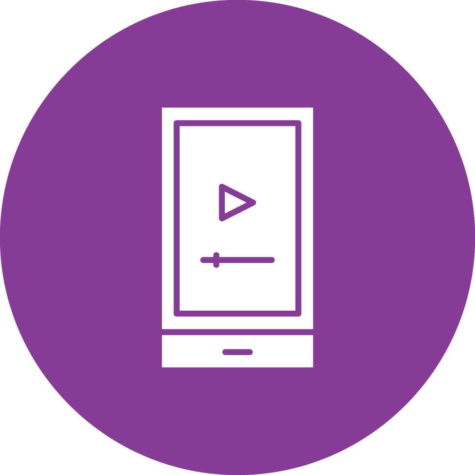 Video App icon vector image. Suitable for mobile apps, web apps and print media.