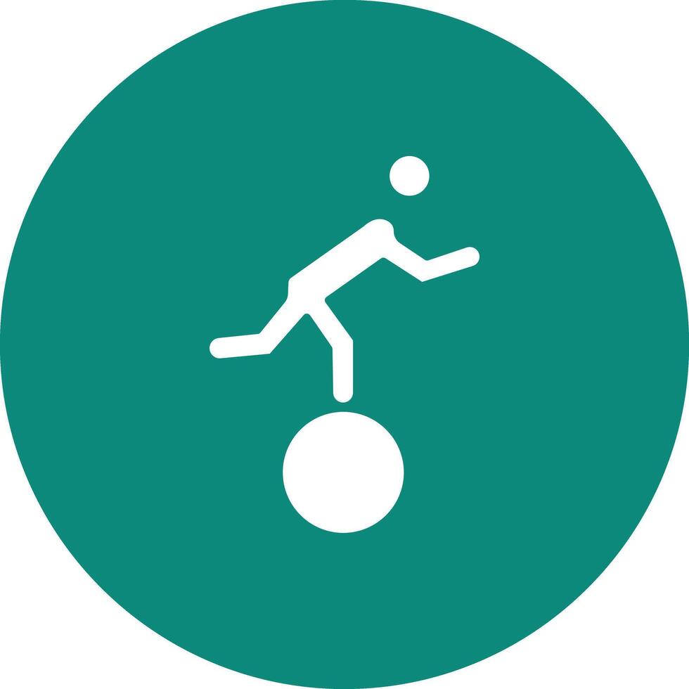 Walking on Ball icon vector image. Suitable for mobile apps, web apps and print media.