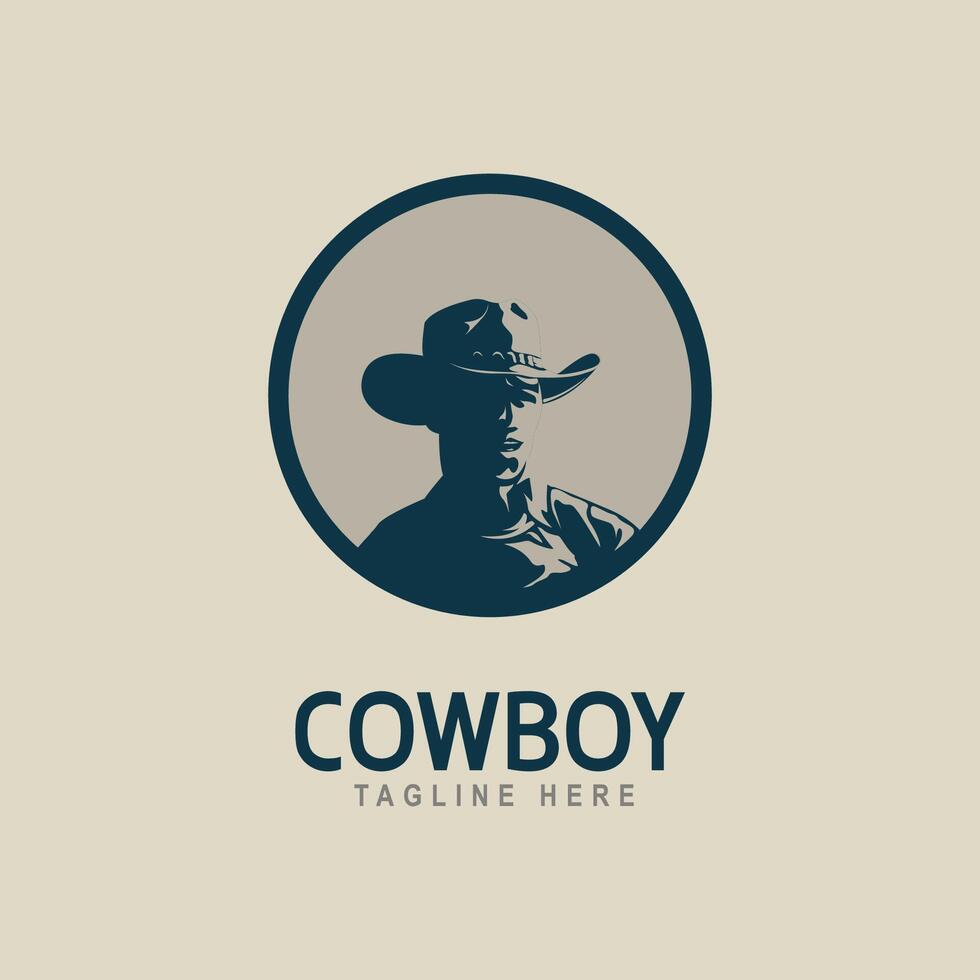 Western Bandit Wild West Cowboy Gangster Symbol with Bandana Scarf Mask Silhouette Logo Design Inspiration vector