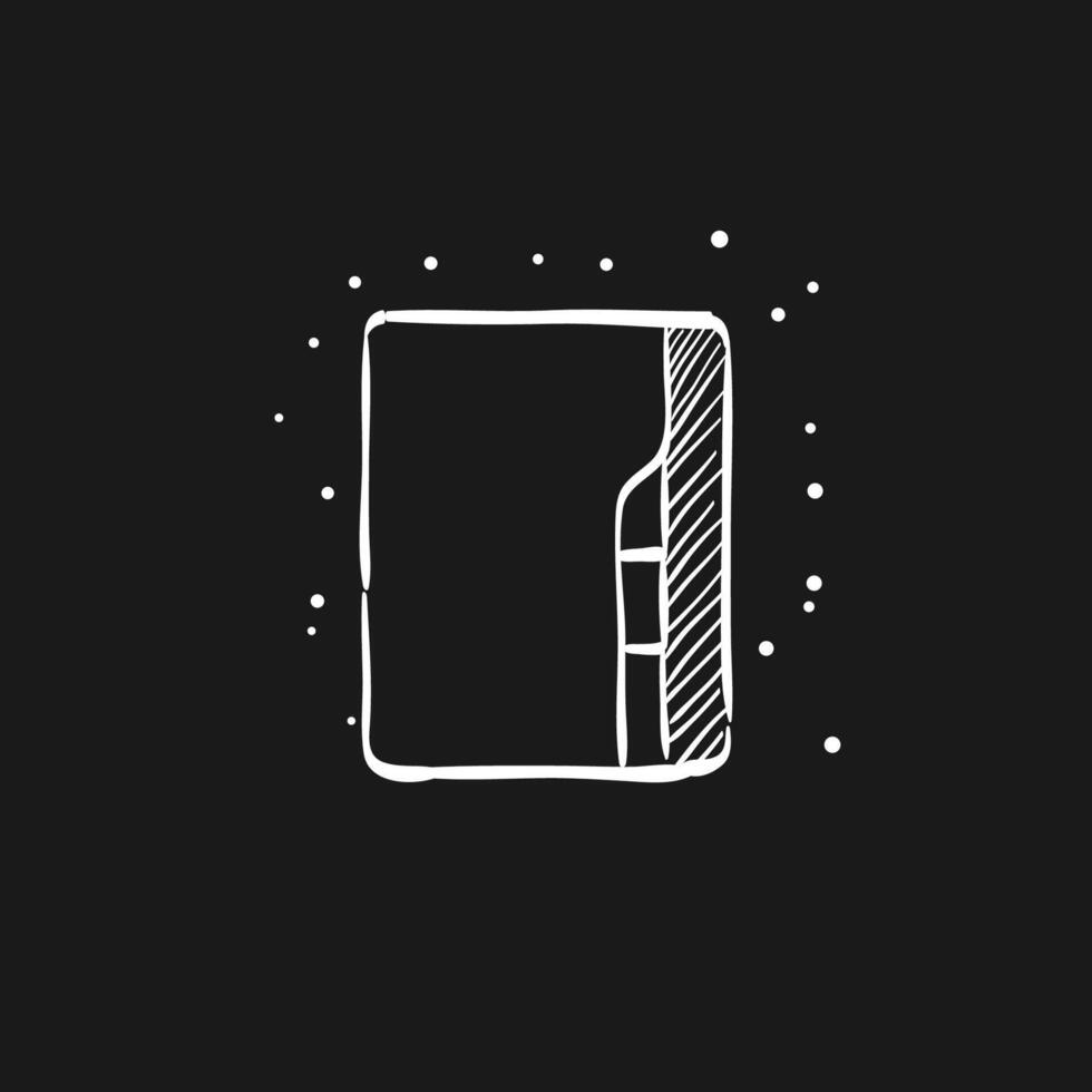 Folder doodle sketch illustration vector