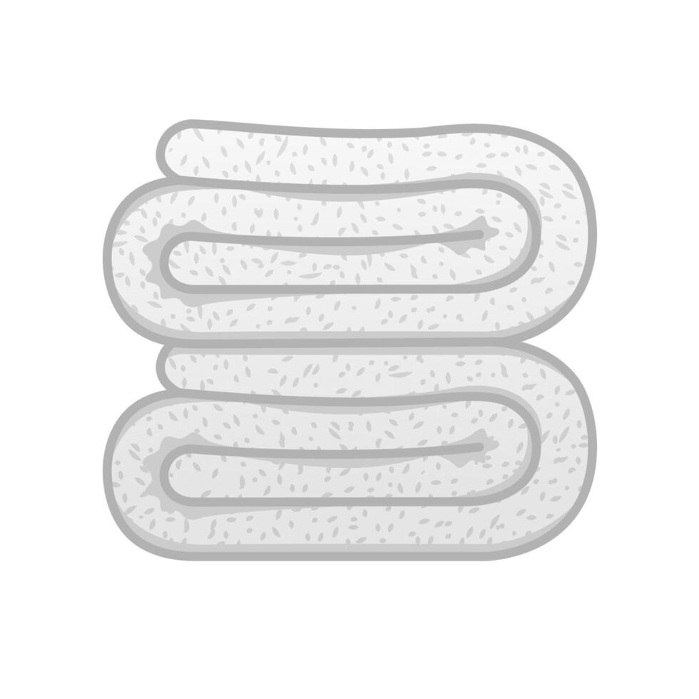 Folded towel icon in color. Spa massage wellness vector