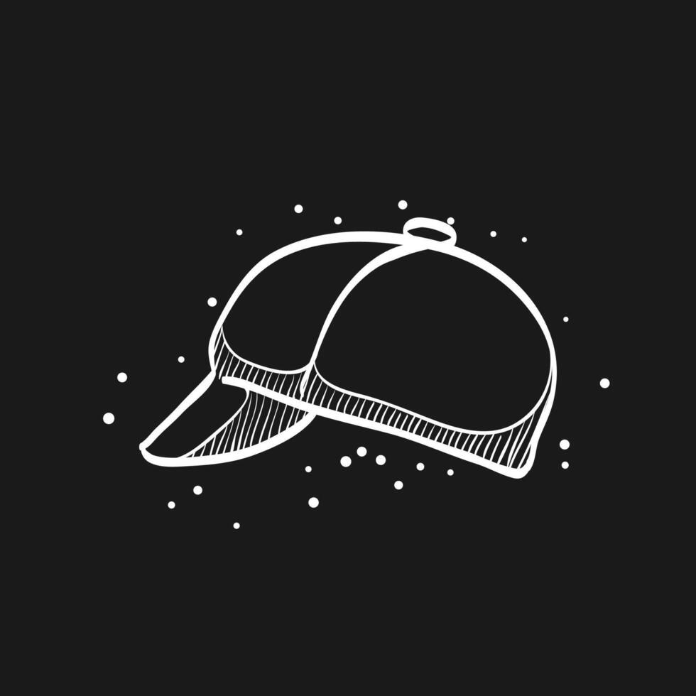 Cycling hat doodle sketch illustration vector