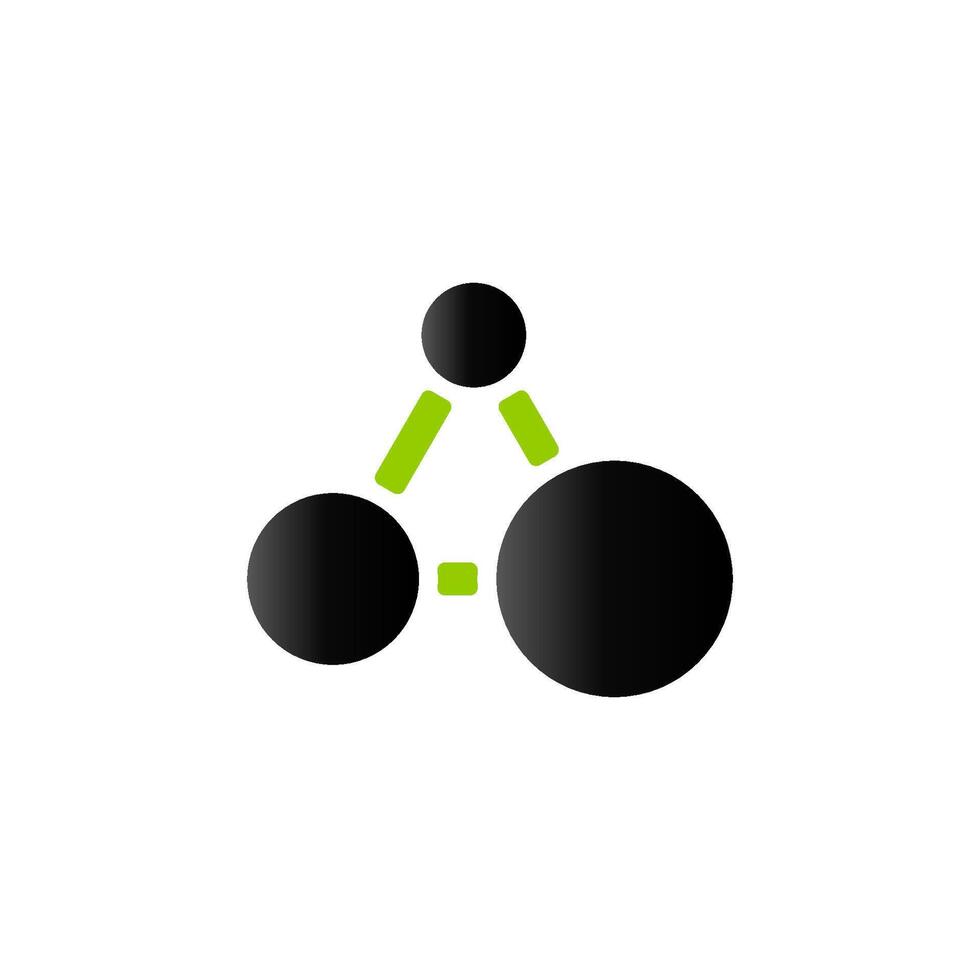 Connected dots icon in duo tone color. Teamwork business vector