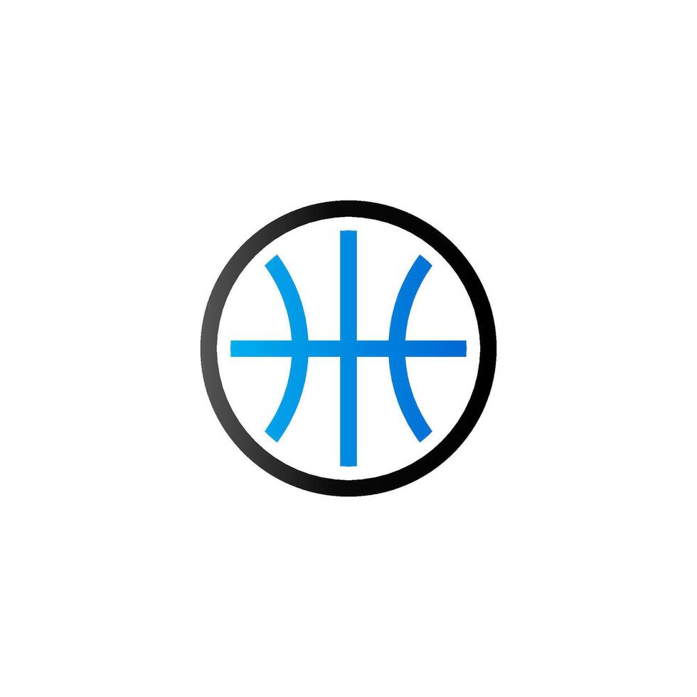 Basket ball icon in duo tone color. Sport team playing games vector