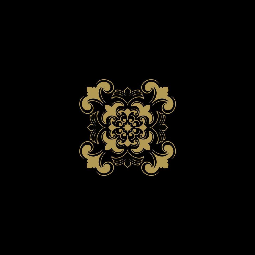 Ornaments elements mandala floral retro corners frames borders  art deco design vector file
