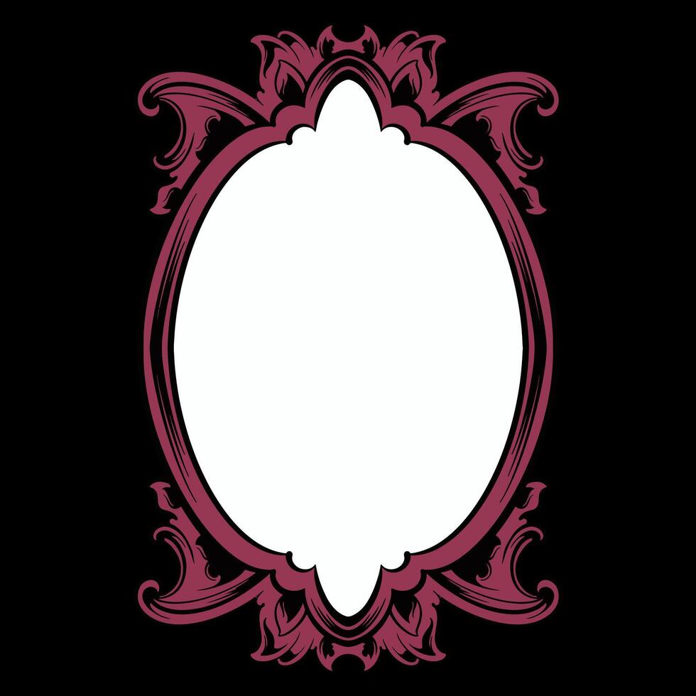 Vector frame ornament vintage classic element decoration