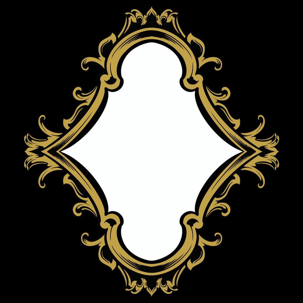 Vector frame ornament vintage classic element decoration